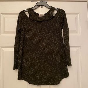 Motherhood Maternity Cold Shoulder Sweater